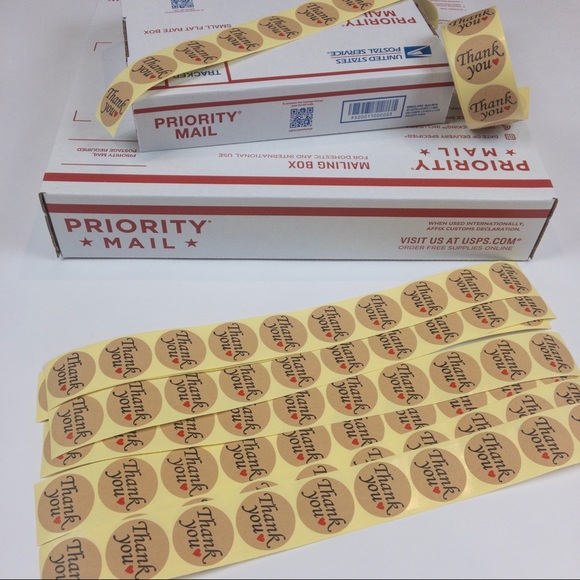 Thank you stickers packaging 100 - Picture 4 of 8